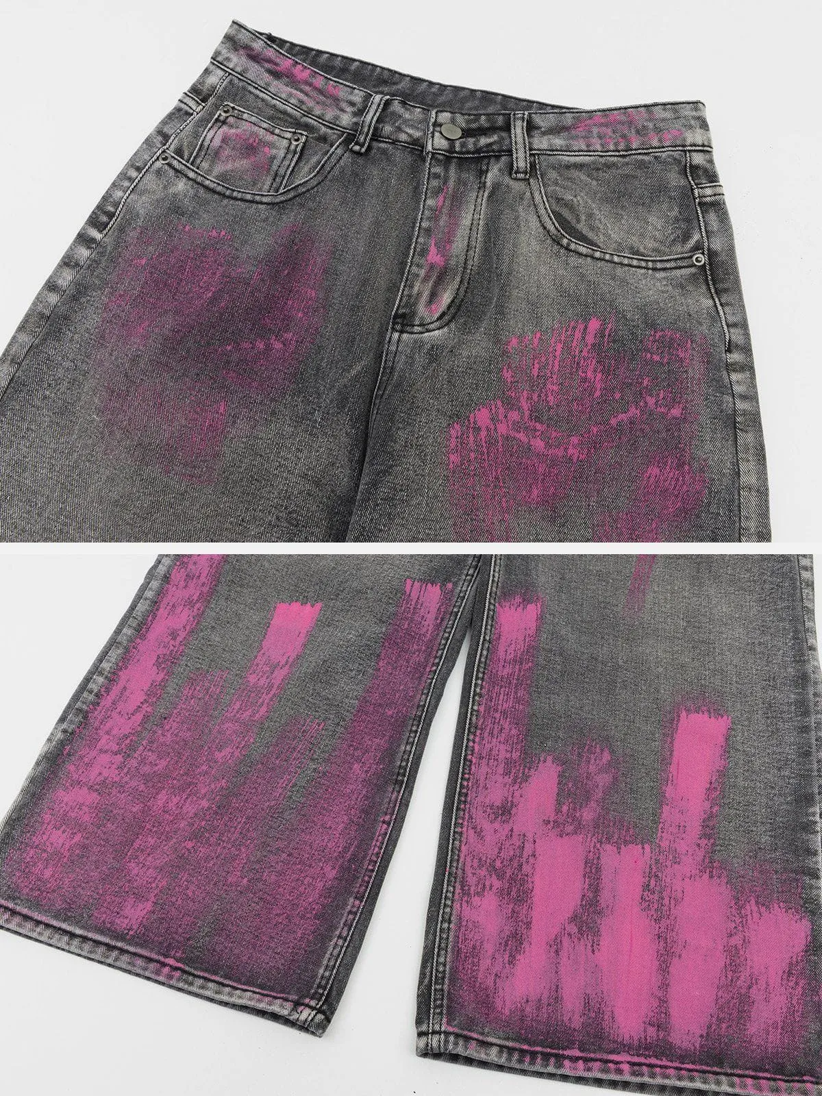 Aelfric Eden Graffiti Washed Loose Jeans