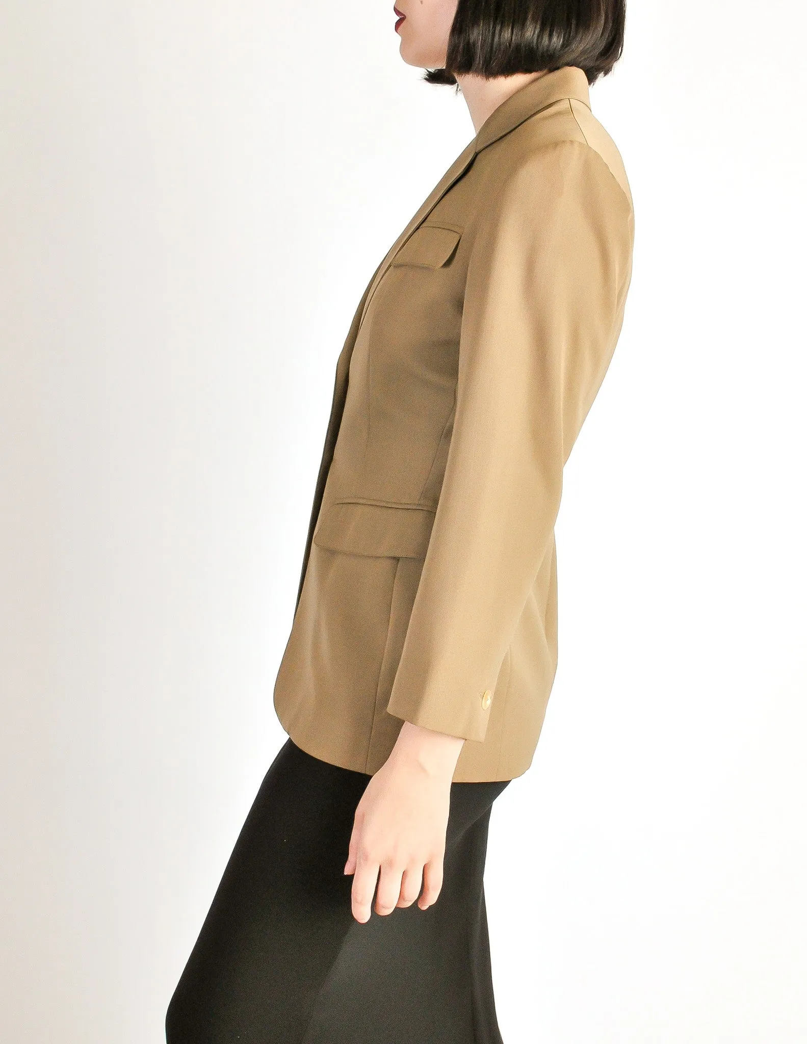 Alaïa Vintage Beige Tailored Blazer