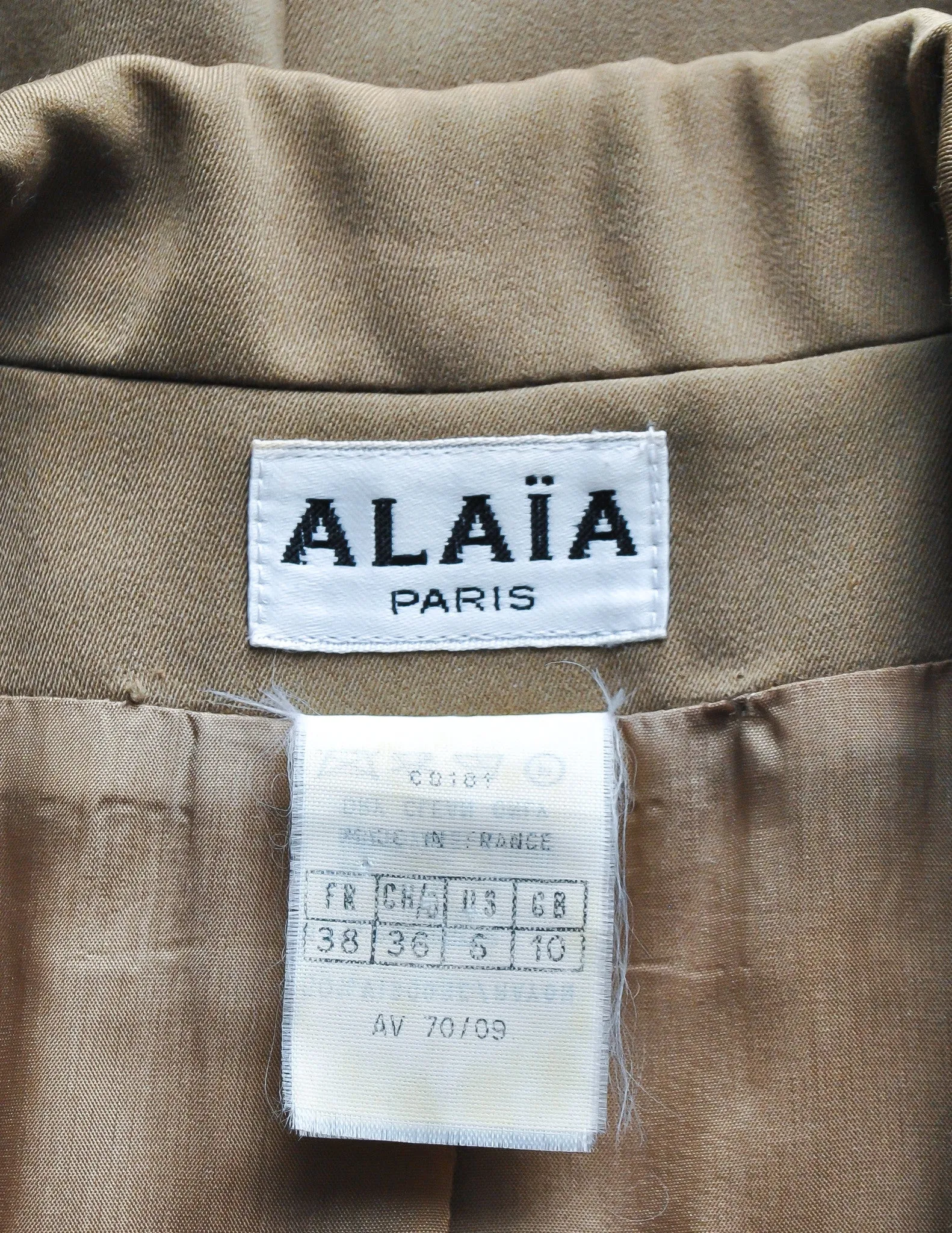 Alaïa Vintage Beige Tailored Blazer