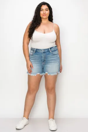 Aria Plus Size - High Rise Stretch Shorts