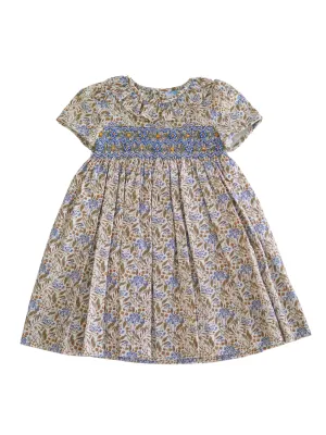 Autumn Floral Smocked Dress