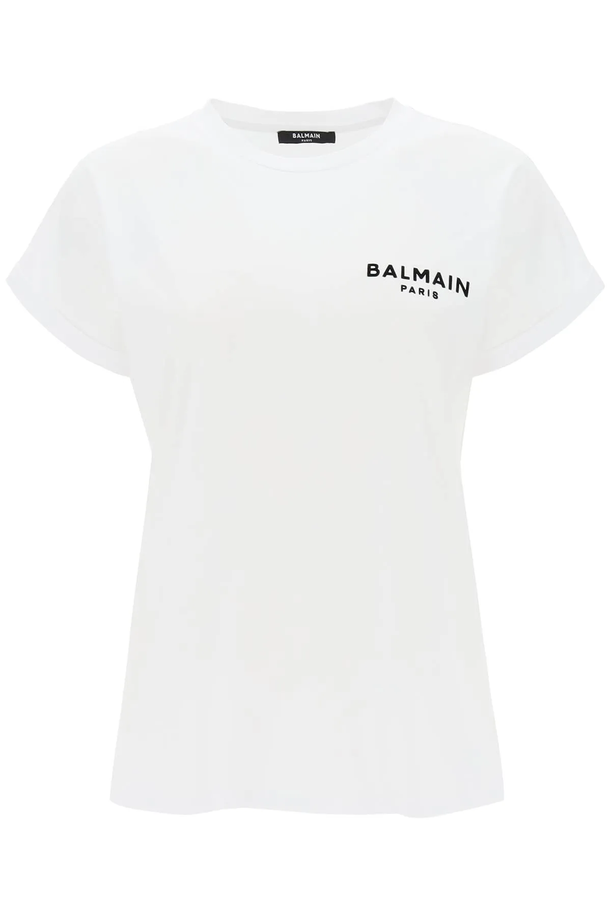 Balmain t-shirt with flocked logo print