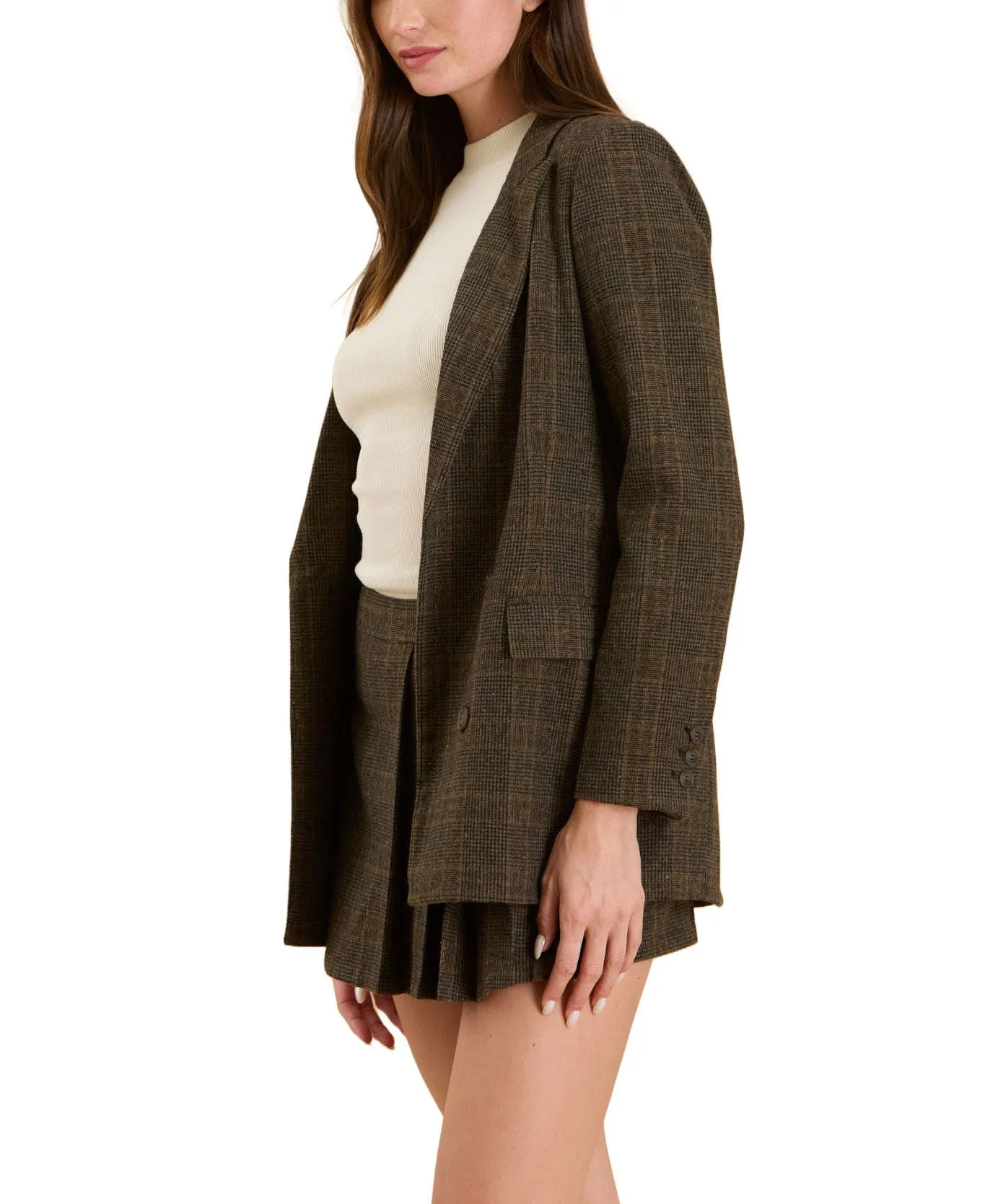 Beautiful Chaos Plaid Blazer