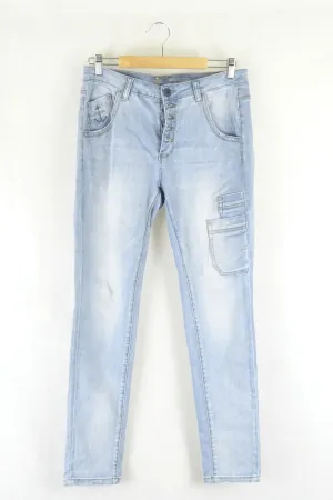 Bianco Washed Denim Skinny Jeans 1 (8 - 10AU)