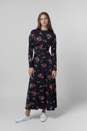 Black Teen Floral Gina Dress