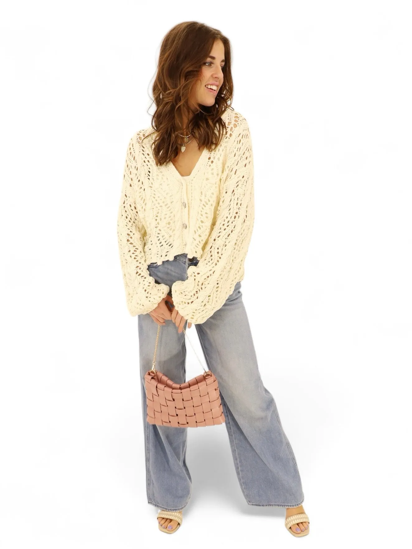 Boheme Knit Sweater In Cream