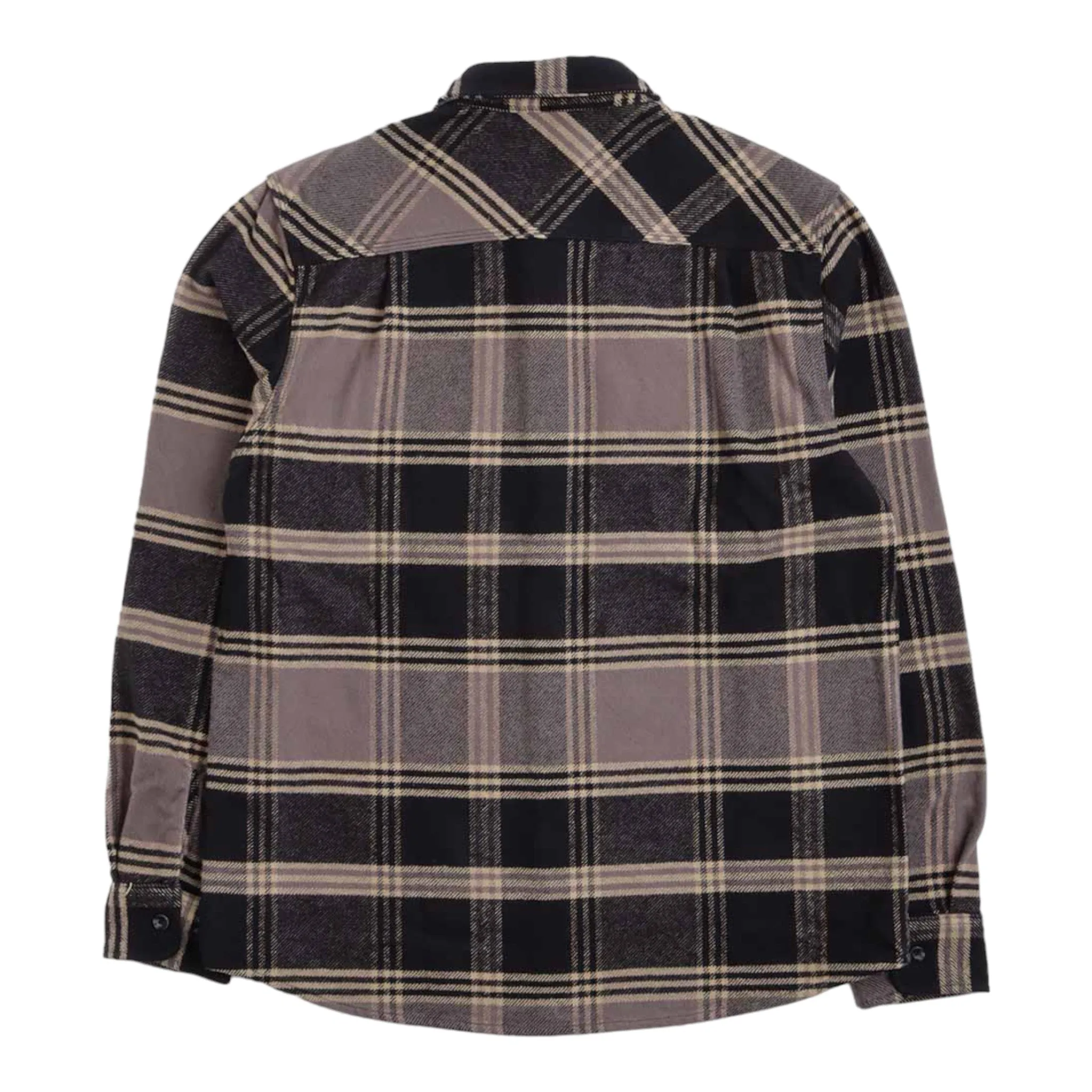 Brixton - Bowery Heavy Weight L/S Flannel - Black/Beige