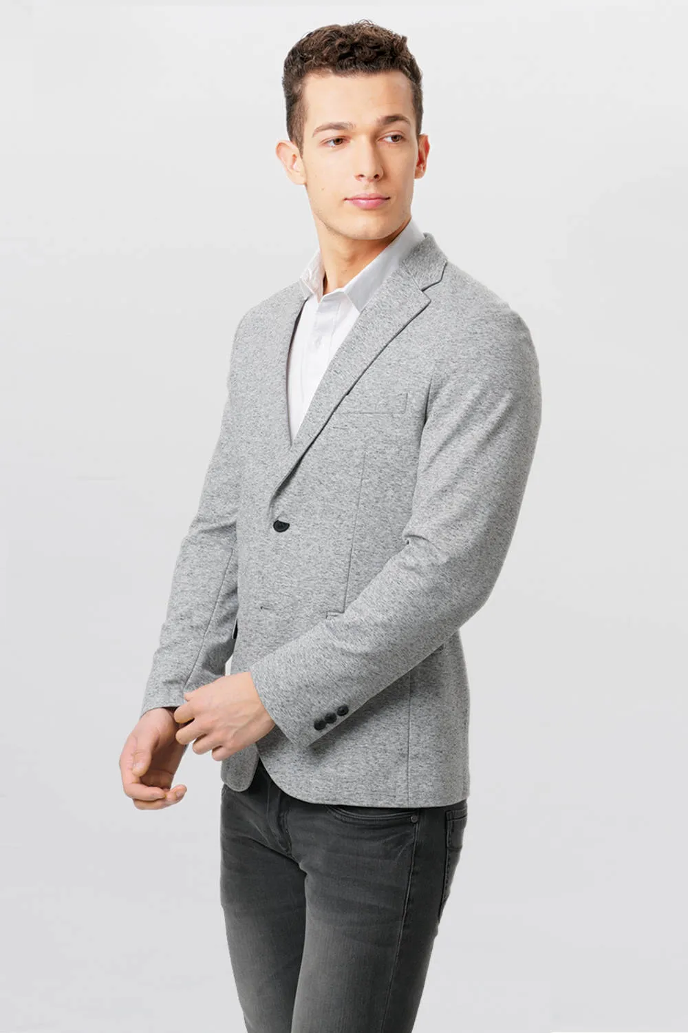 Comfort Fit Knit Blazer