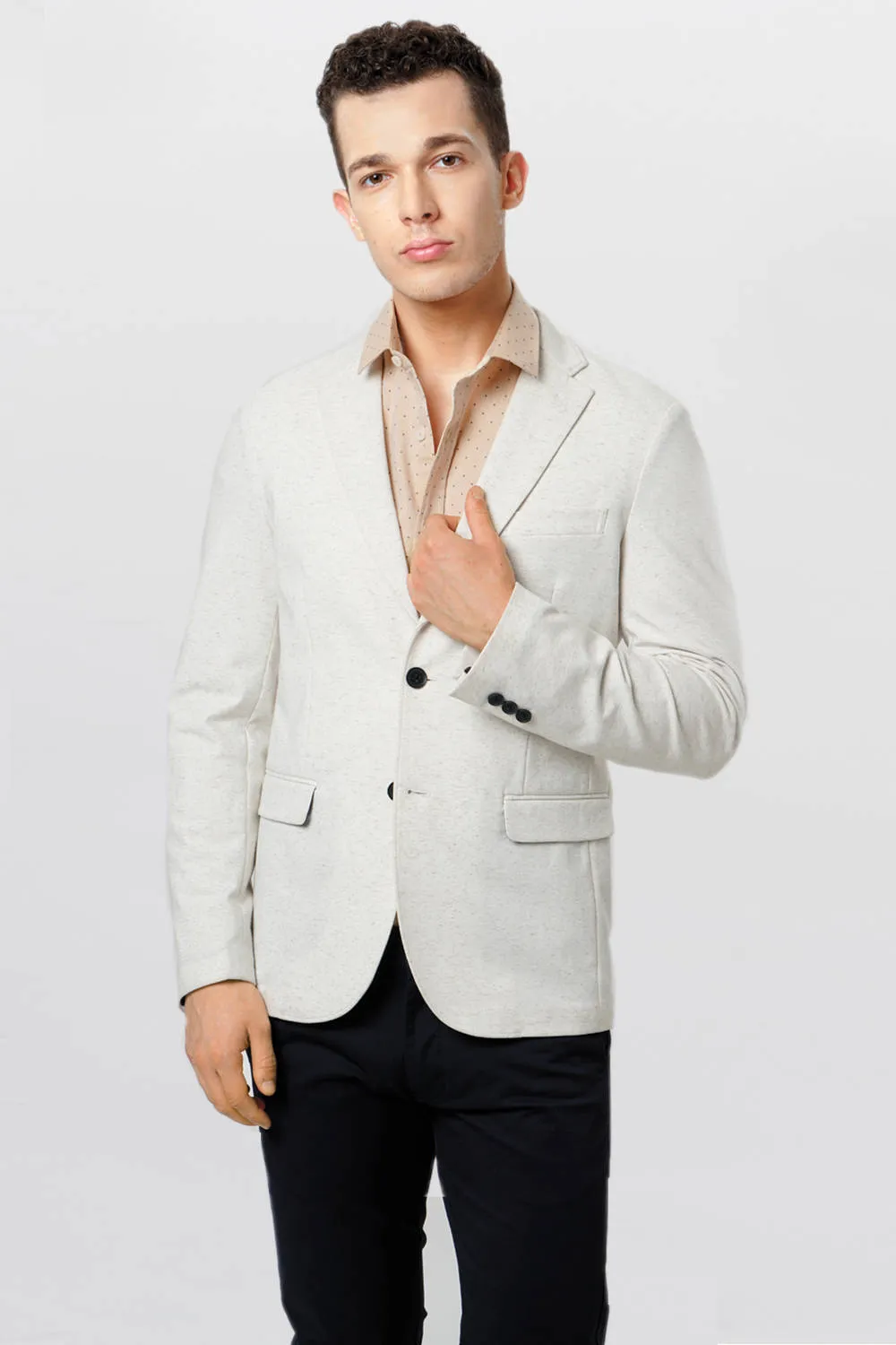 Comfort Fit Knit Blazer