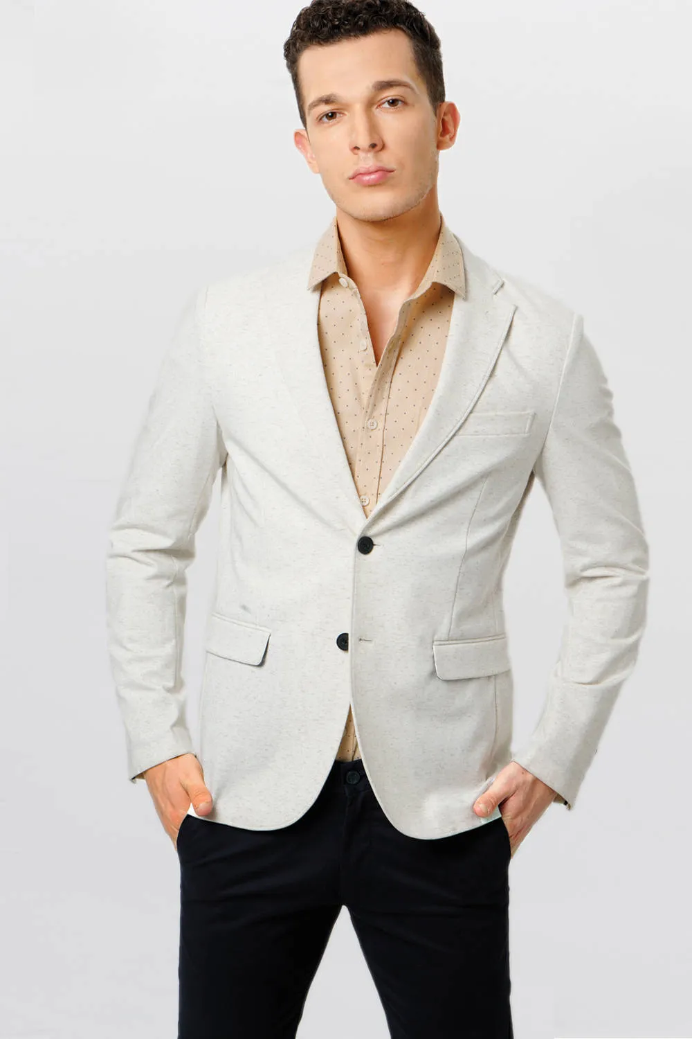 Comfort Fit Knit Blazer