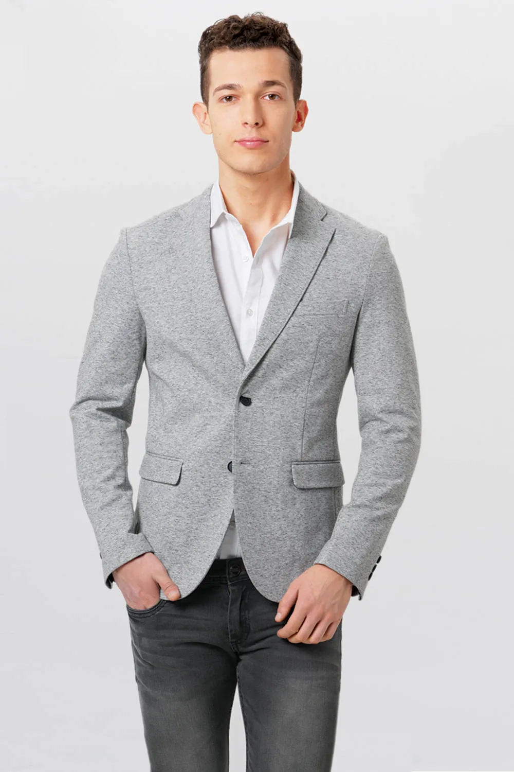 Comfort Fit Knit Blazer