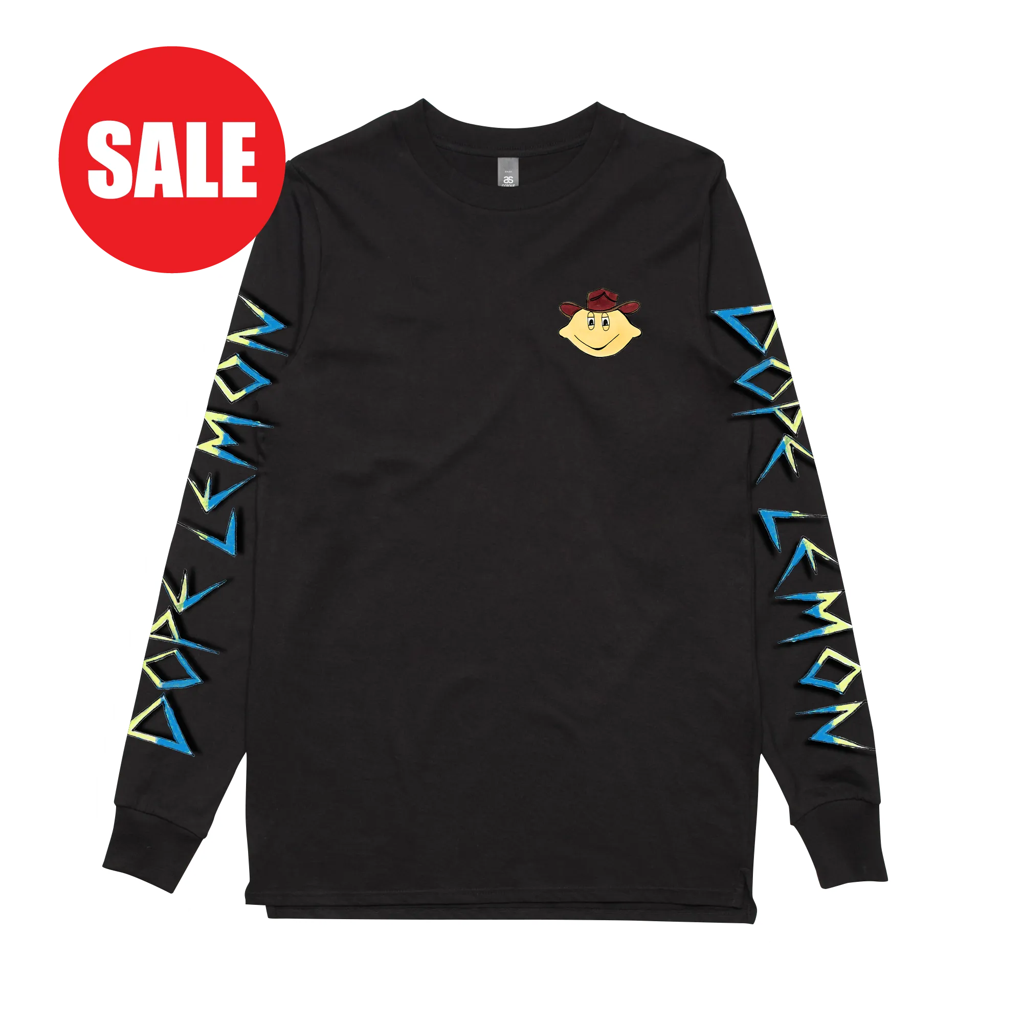 Cowboy Lemonhead / Black Longsleeve T-shirt