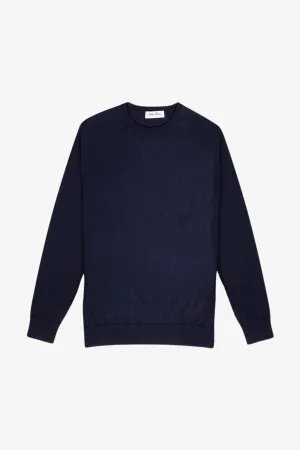 Devin - Navy Crewneck Knit