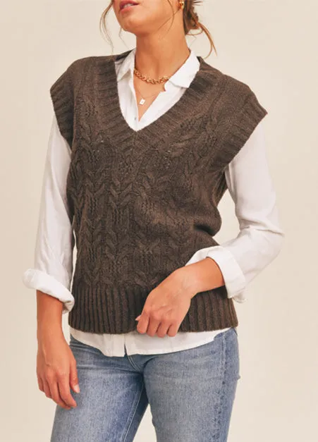 Espresso Sweater Vest