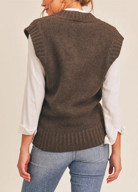 Espresso Sweater Vest