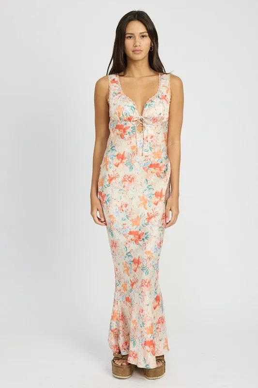 FLORAL MERMAID MAXI DRESS *Online Only*