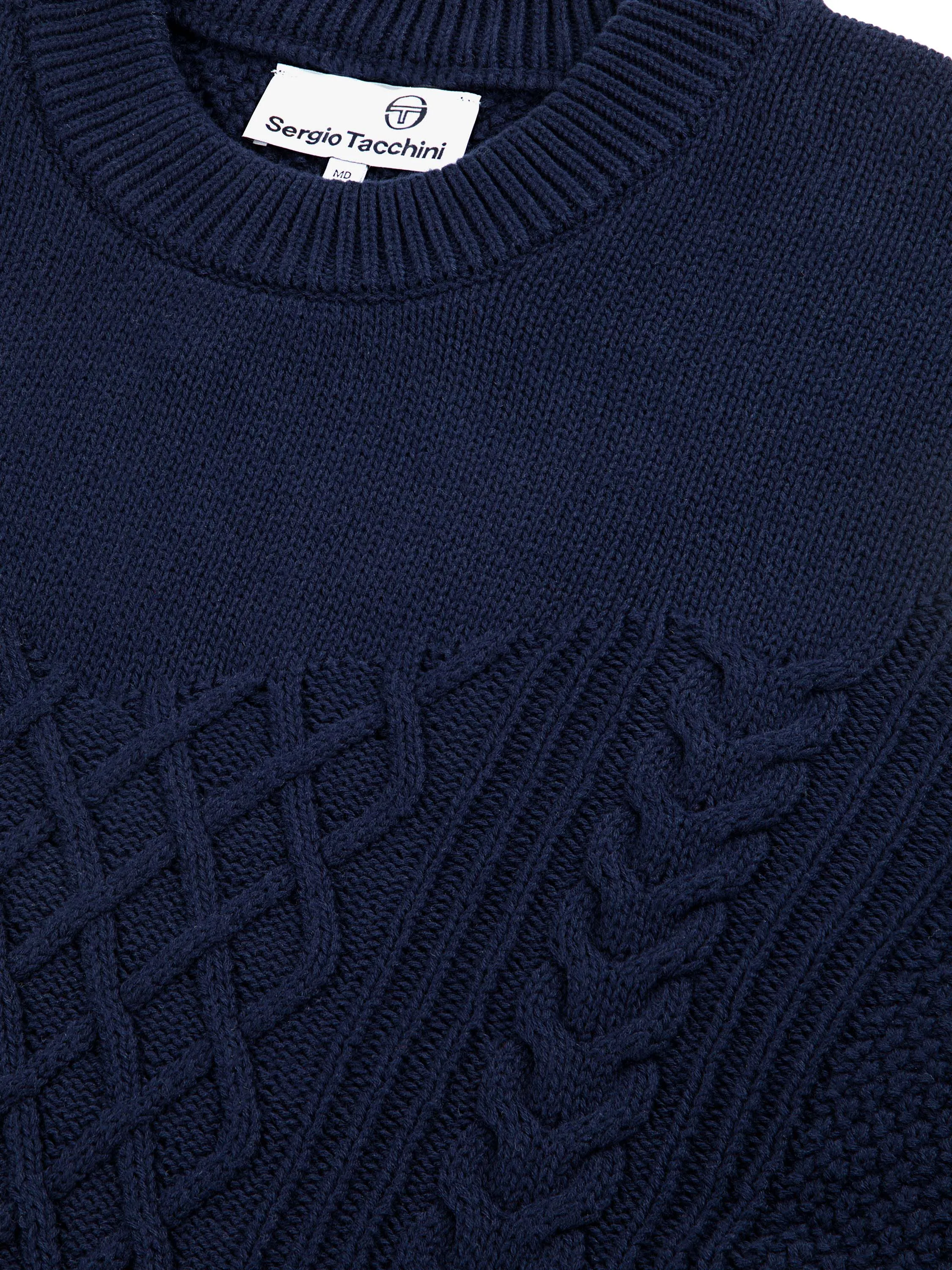 Giacomo Knit Sweater- Maritime Blue