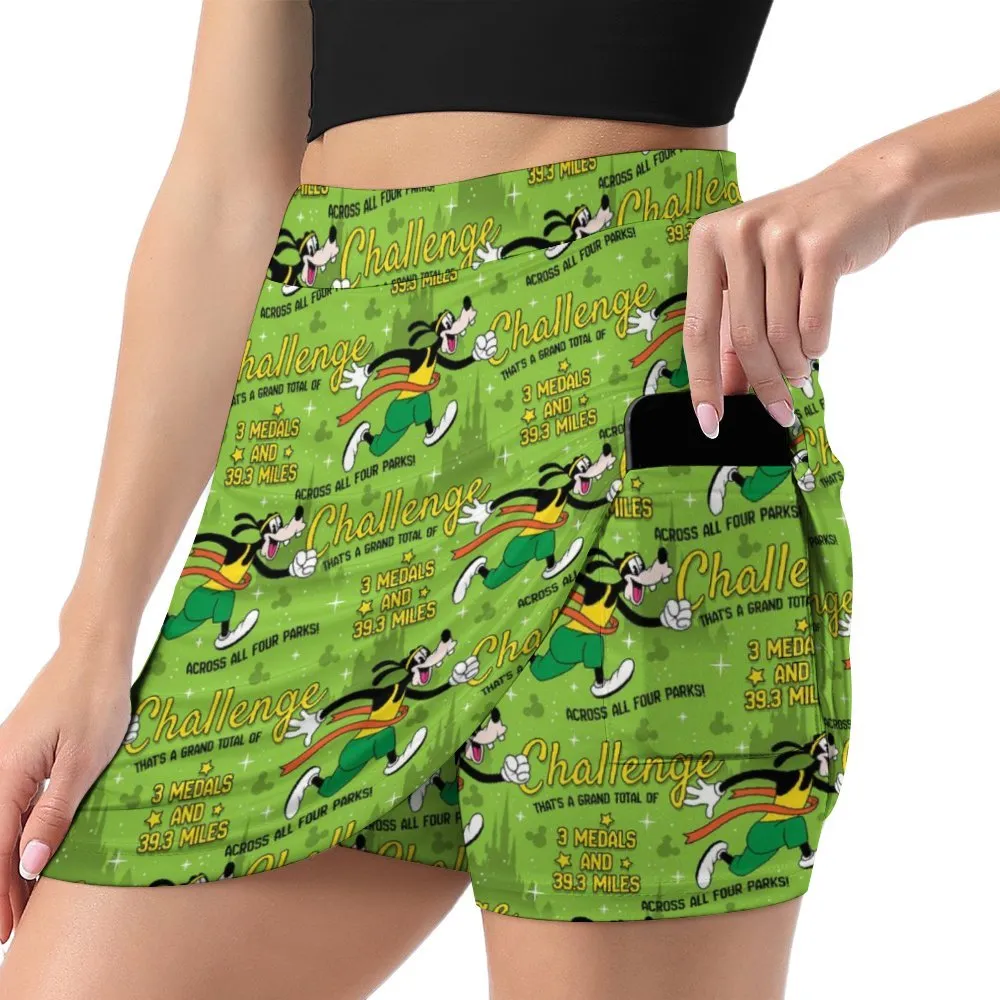 Goofy Challenge Athletic A-Line Skirt With Pocket