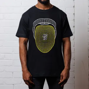 Grid Acid Drop - Tshirt - Black