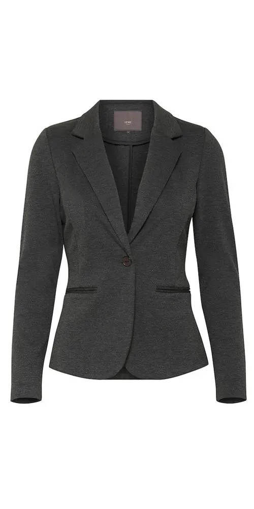 Ichi Ponte Knit Blazer, charcoal heather