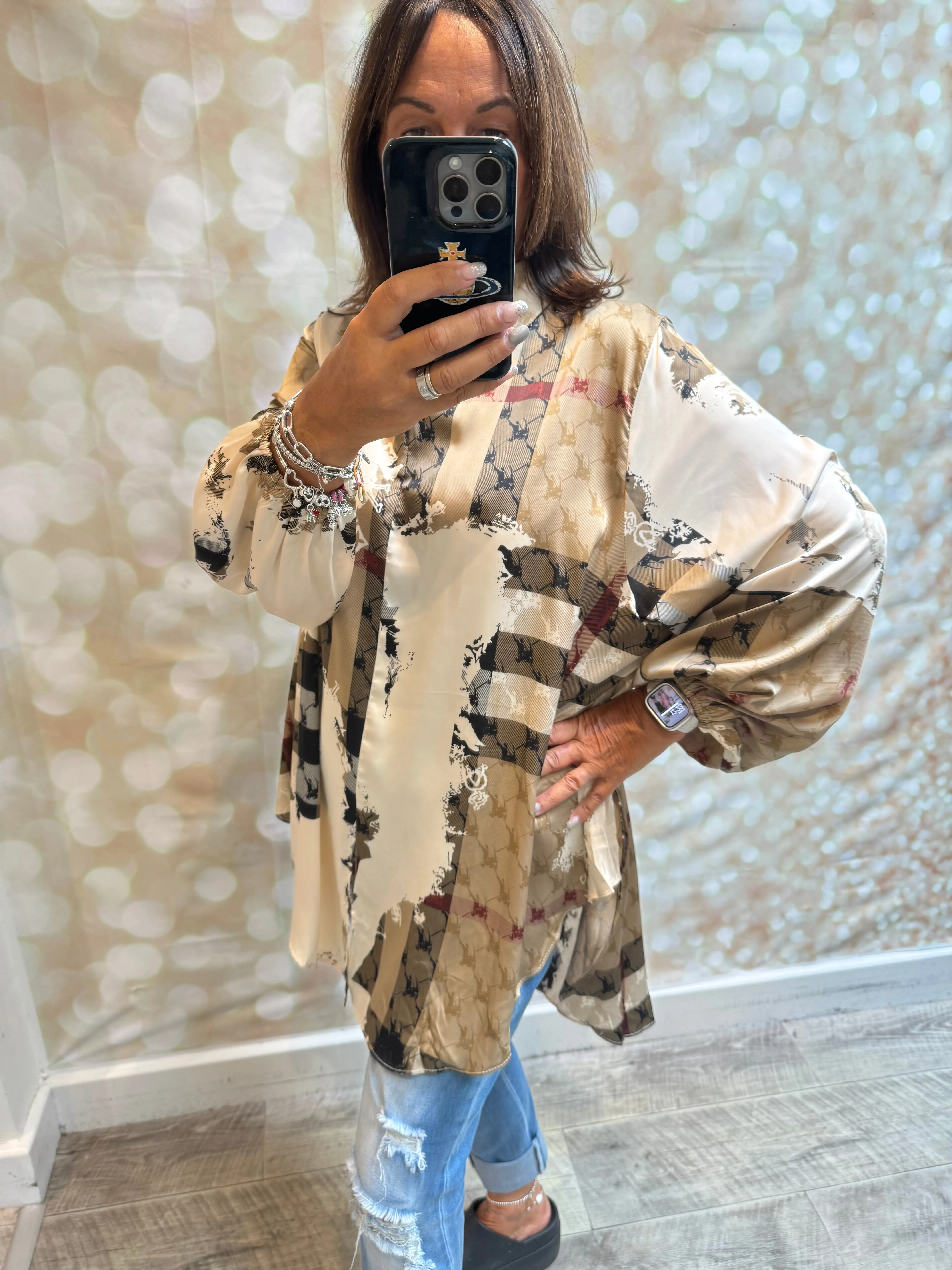 Inspired Silky tunic