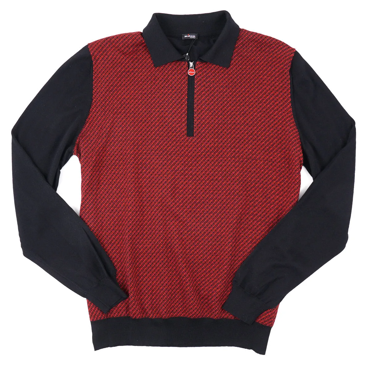 Kiton Cashmere and Silk Polo Sweater