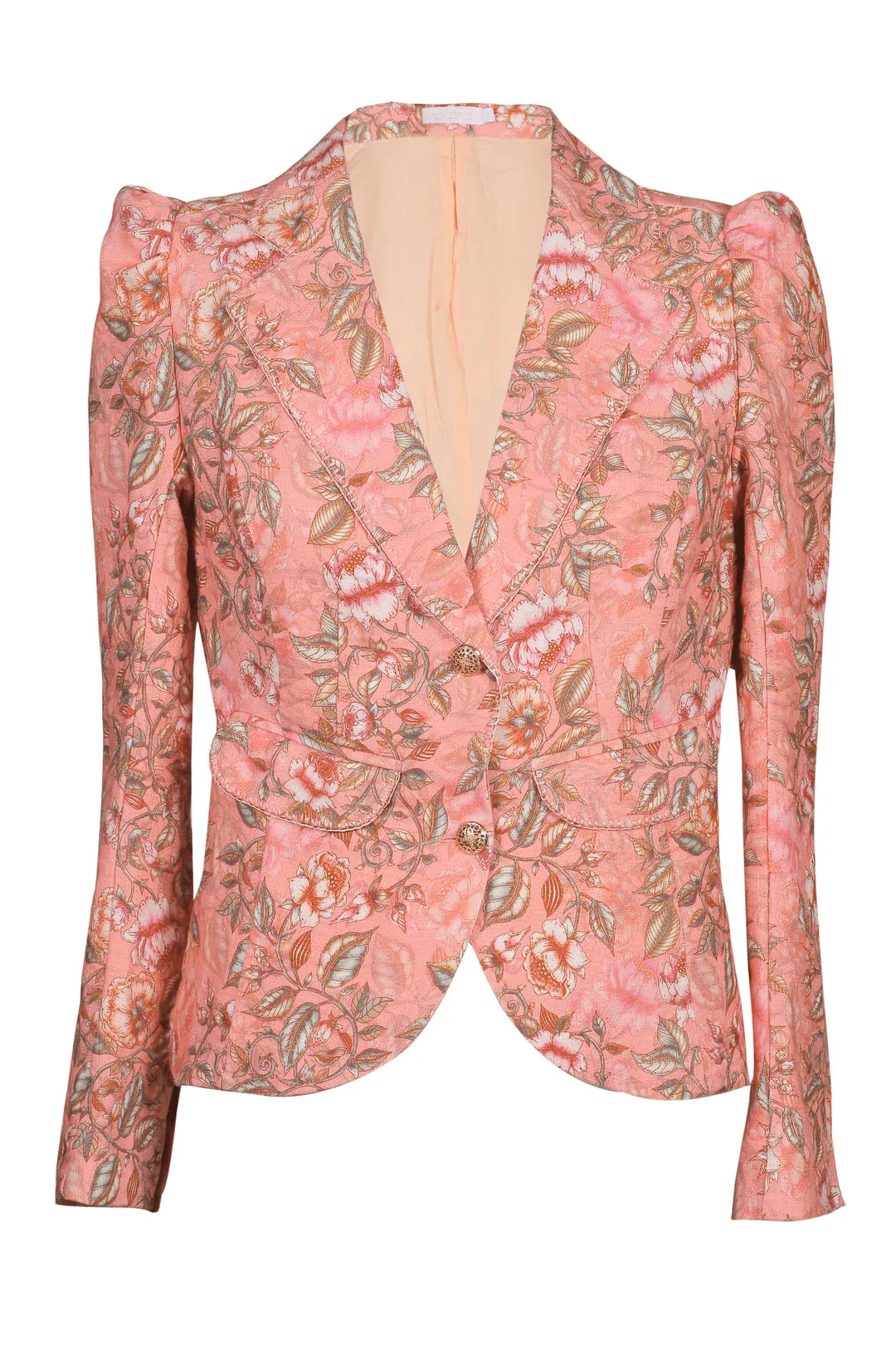 Lulu Zagame Tailored Blazer Pink Vine