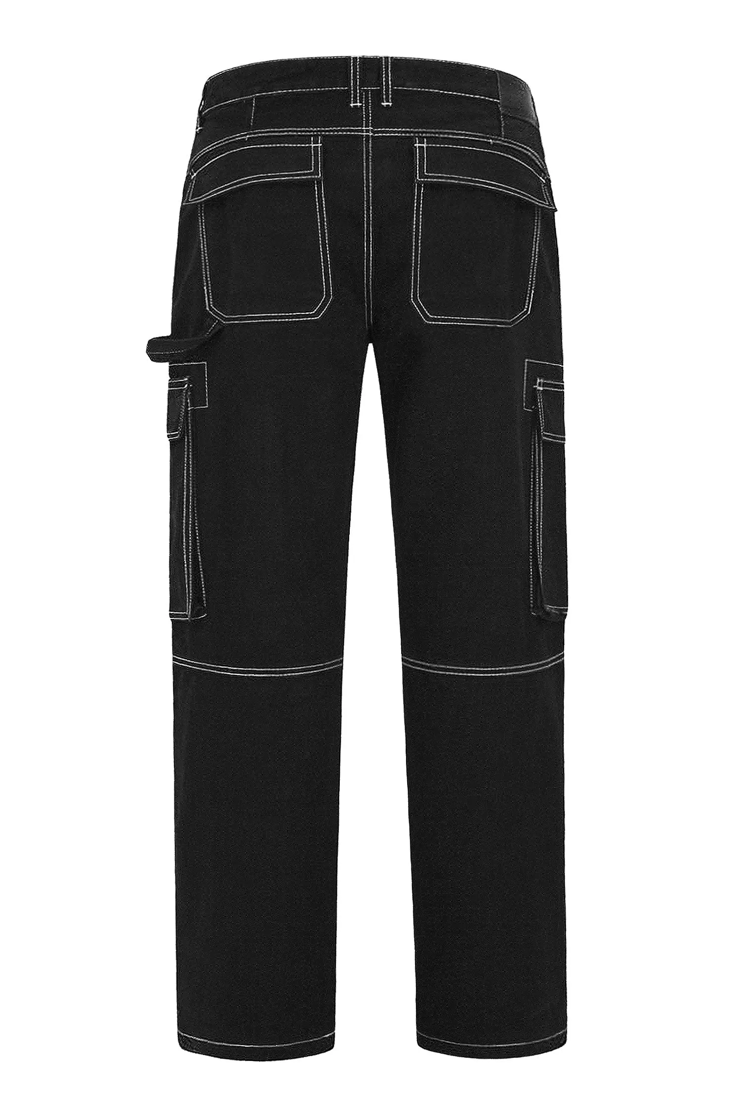 Men's Contrast Stitch Baggy Utility Pants