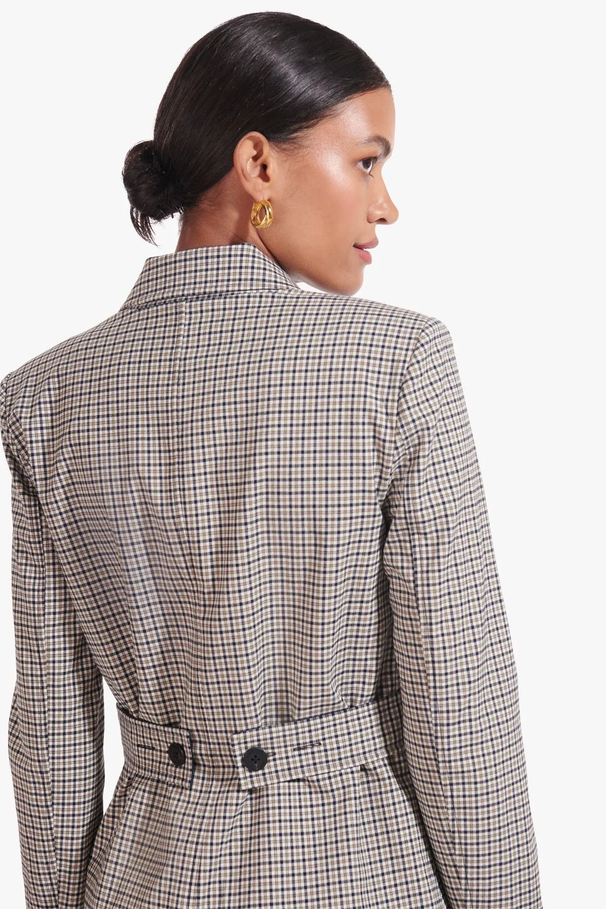 PANDORA BLAZER | EVERGREEN PLAID