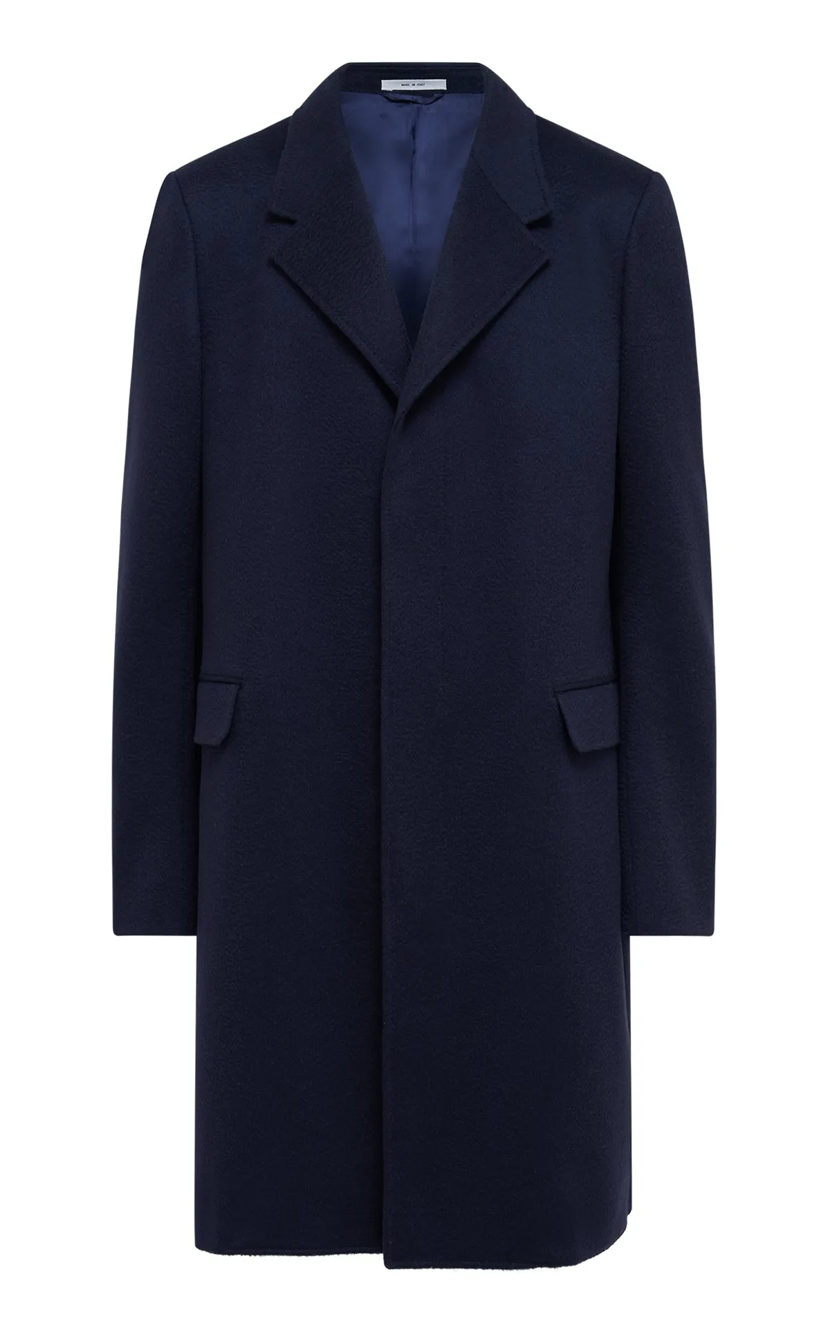 Peter Coat in Dark Navy Cashmere