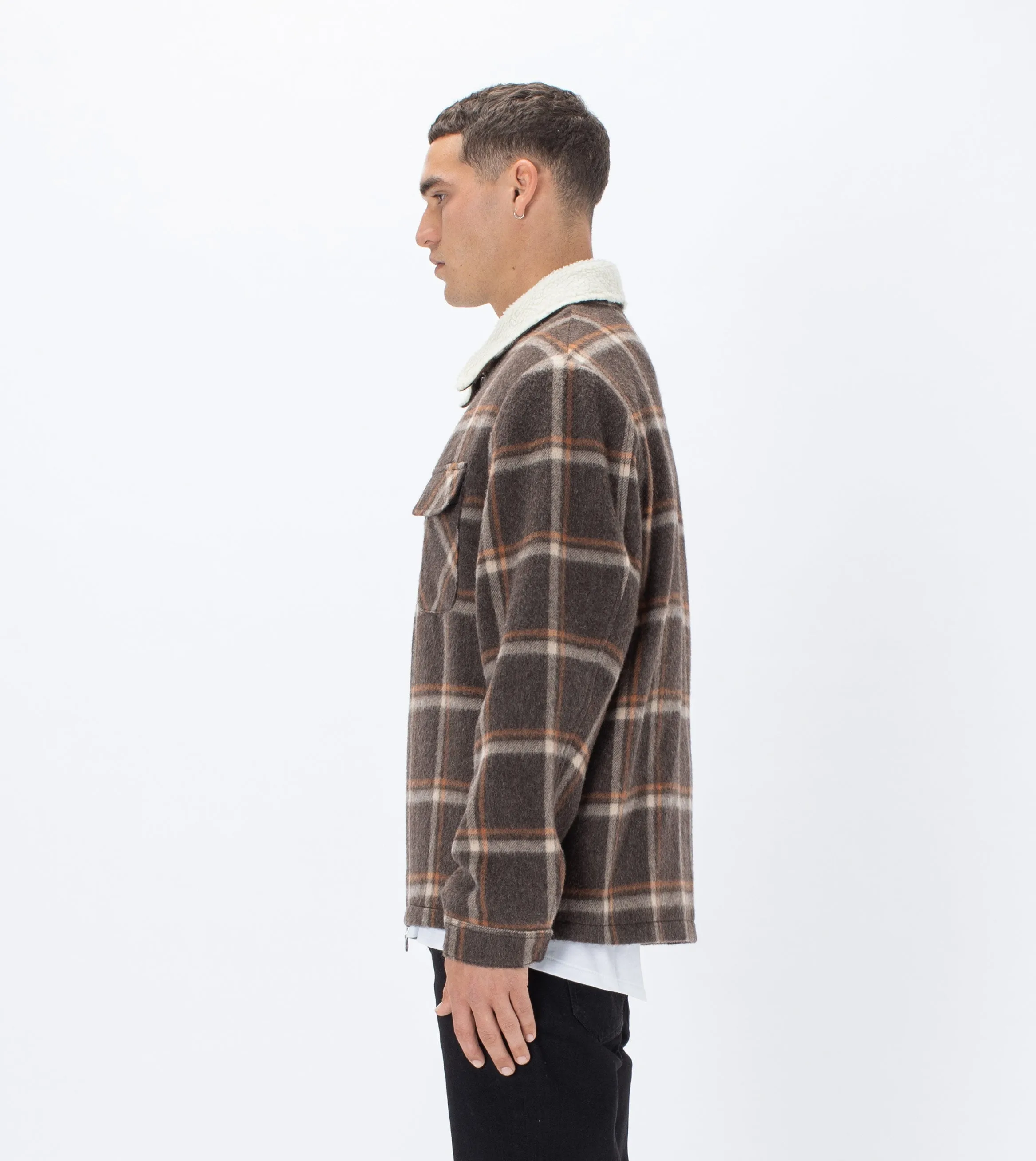 Plaid Work Jacket Timber/Rust