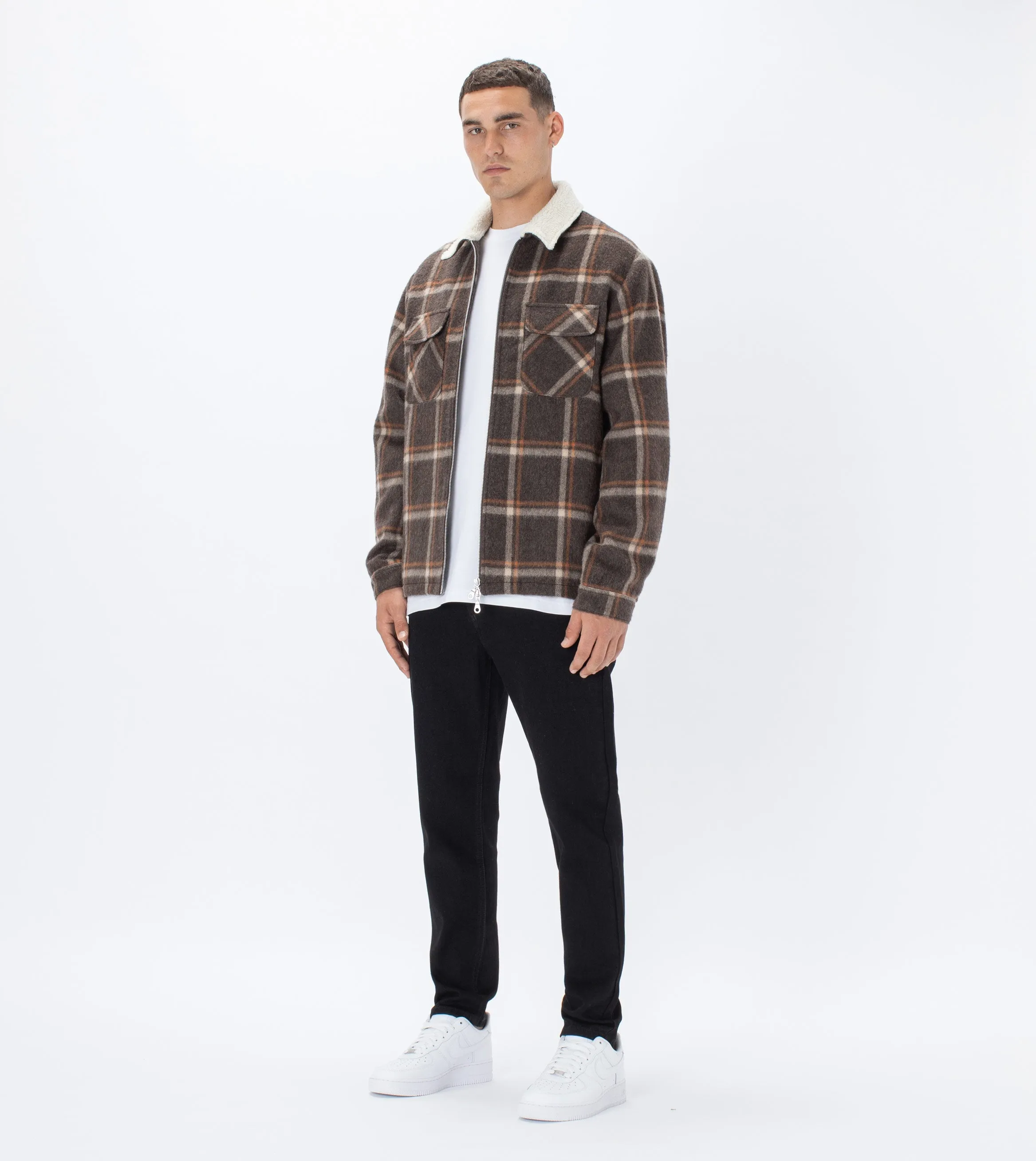 Plaid Work Jacket Timber/Rust