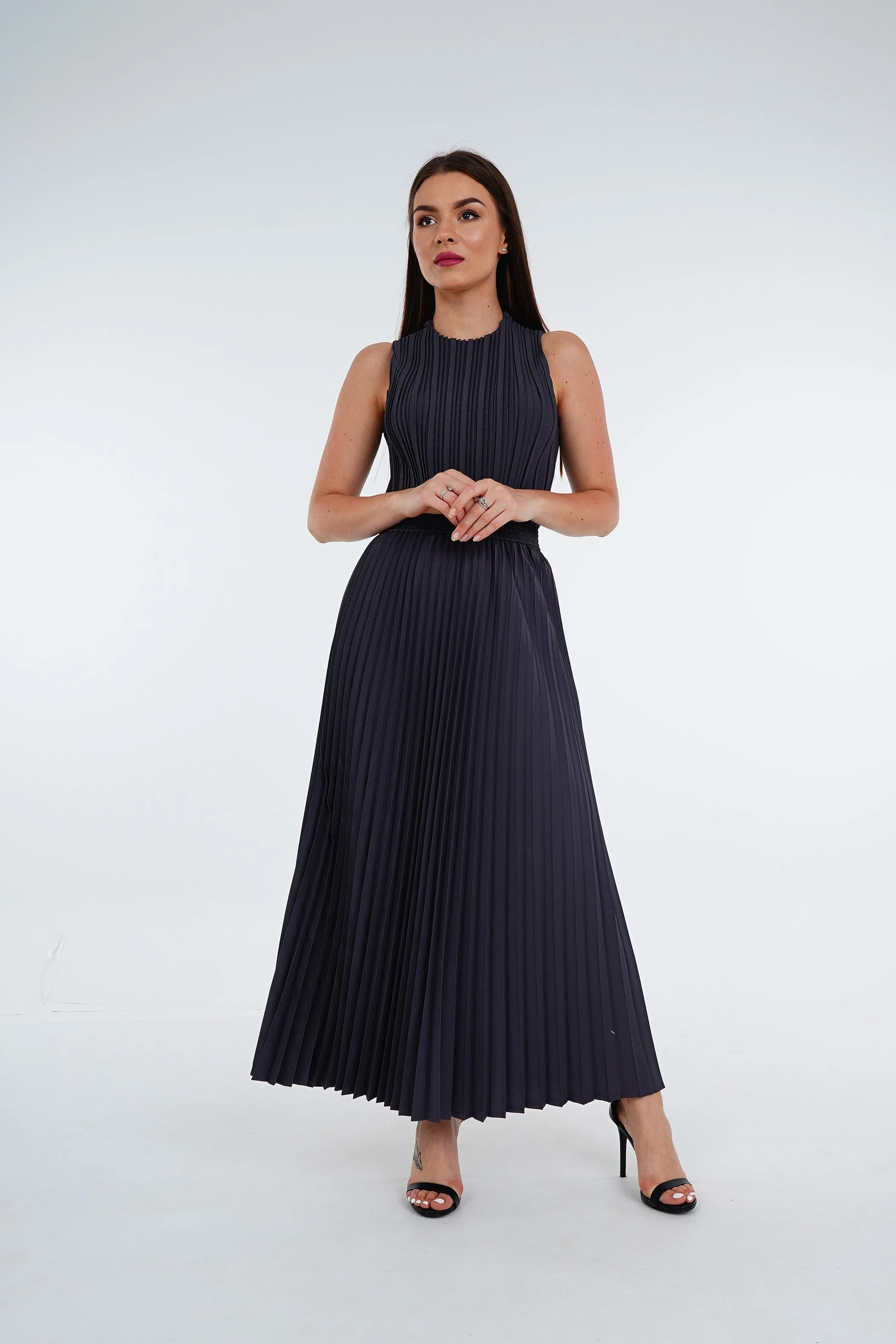 Priya Palazzo Pleated A-line Skirt