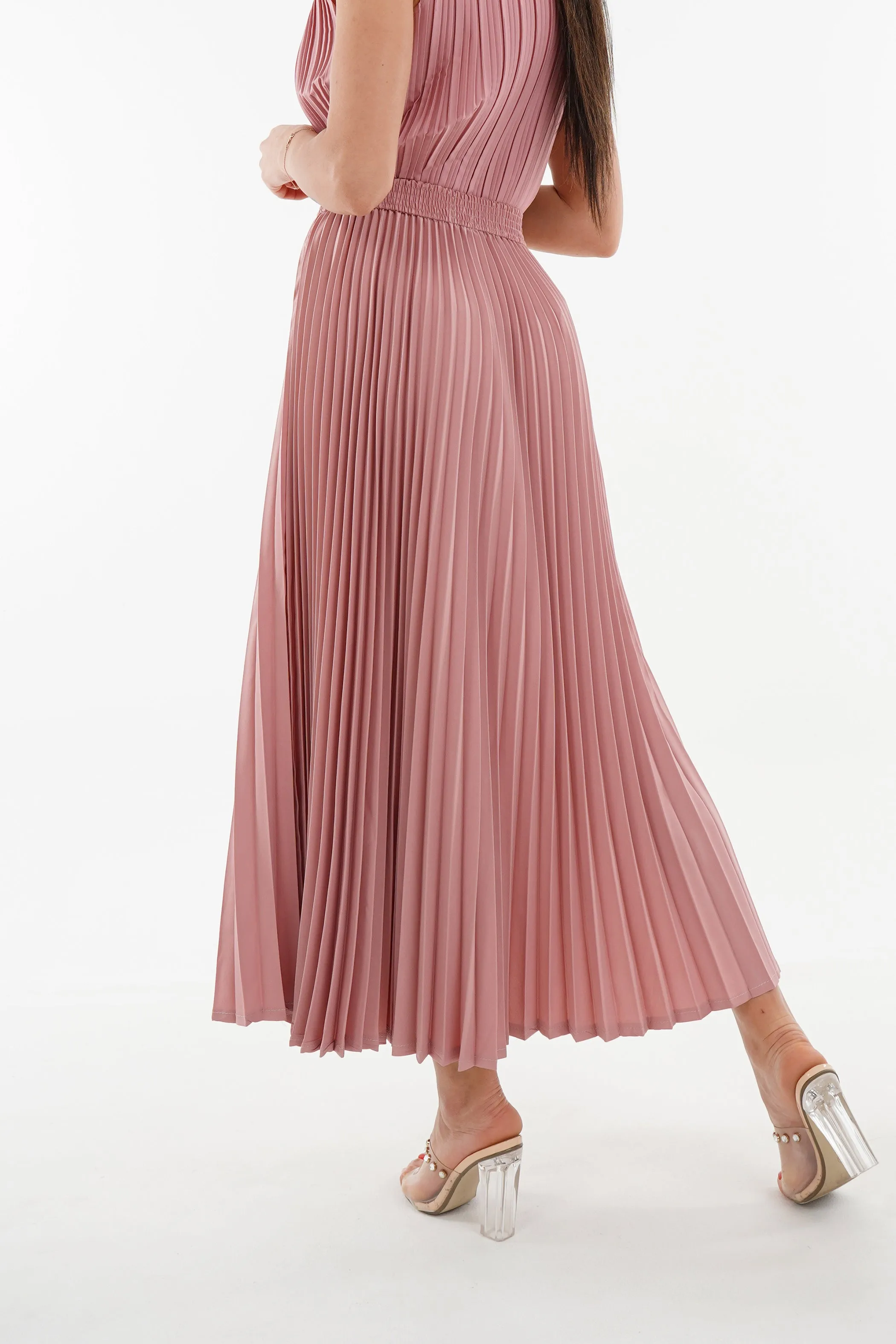 Priya Palazzo Pleated A-line Skirt