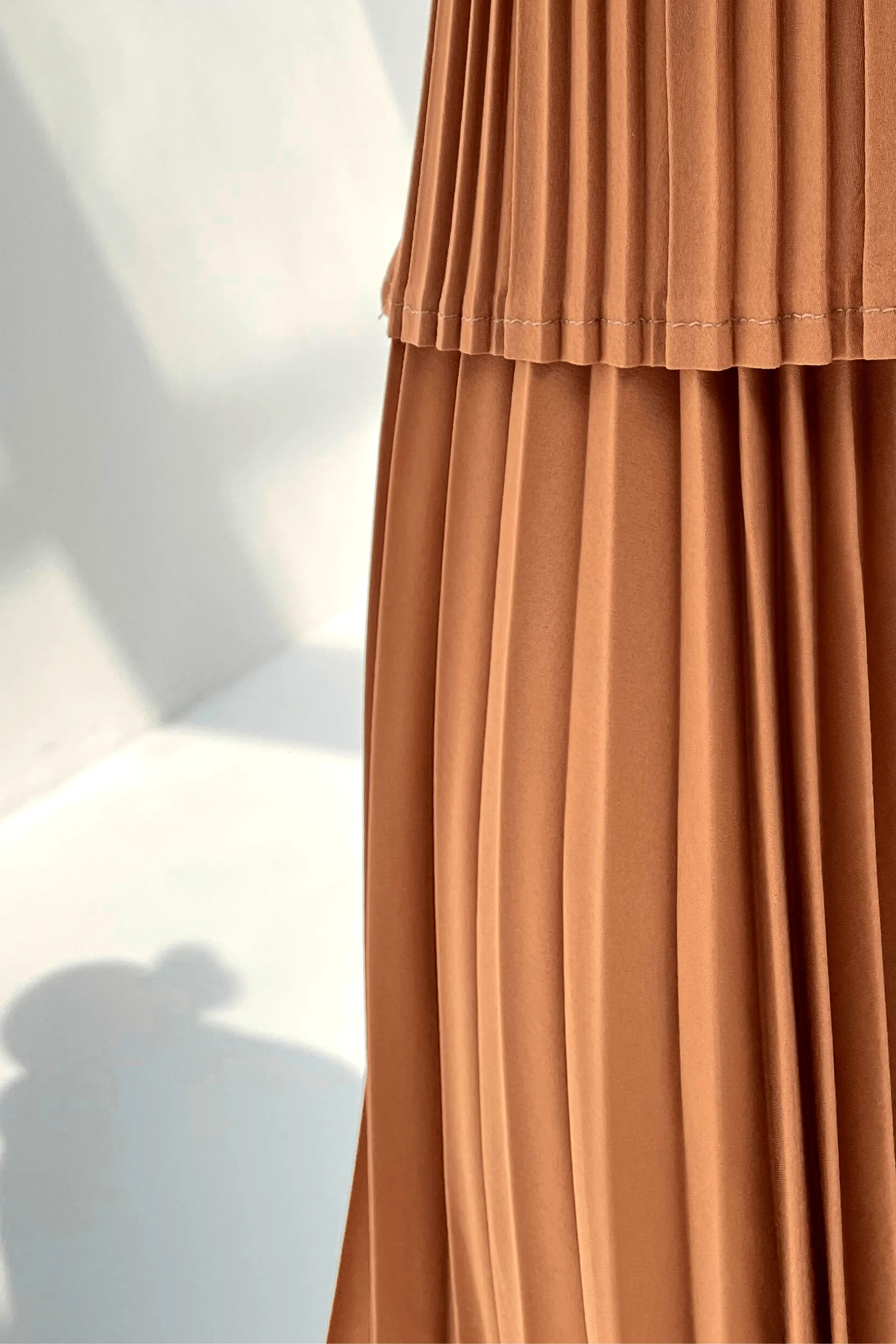 Priya Palazzo Pleated A-line Skirt