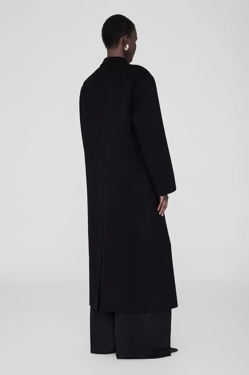 Quinn Coat - Black Cashmere Blend