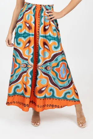 Retro Funk Maxi Skirt