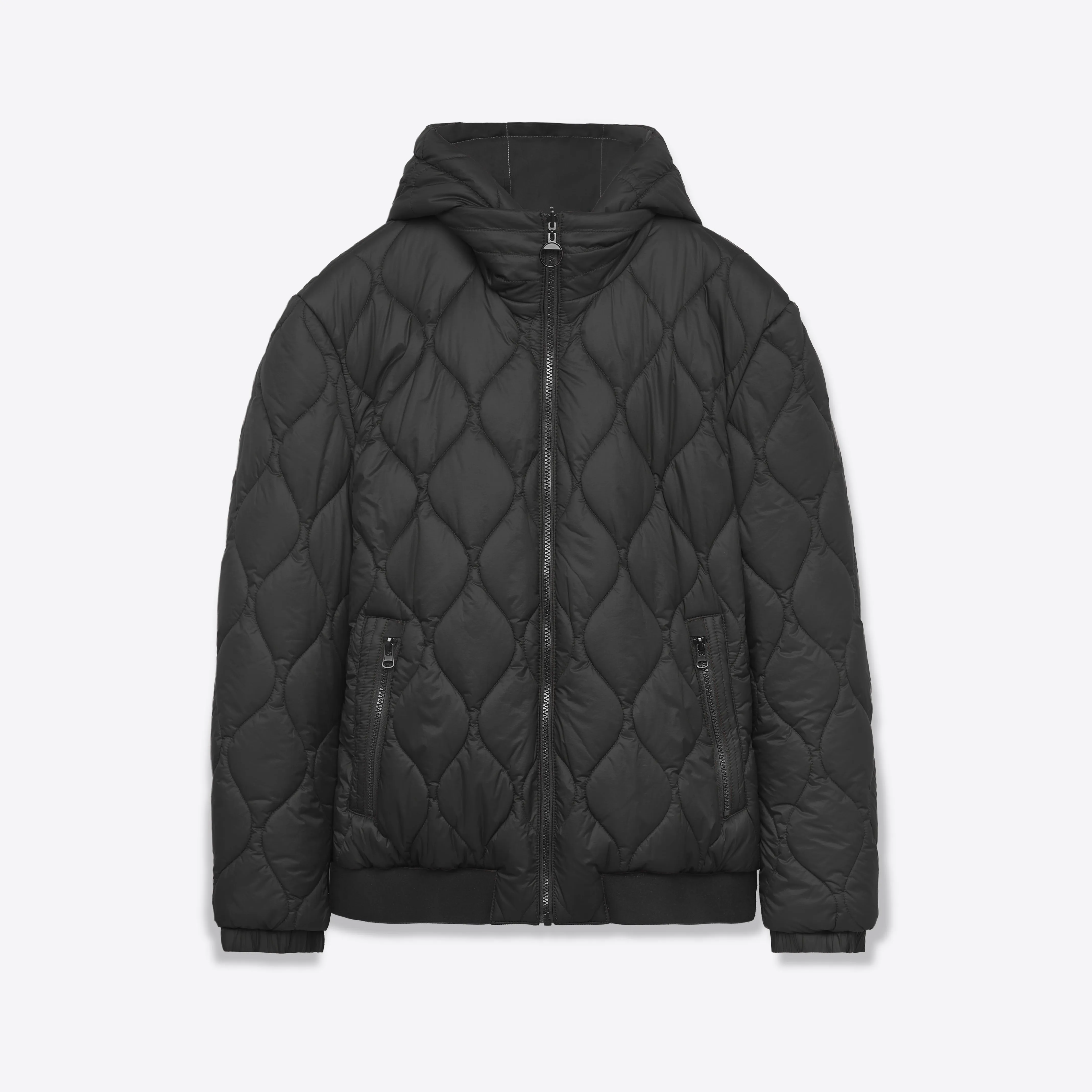 Reversible Bomber Jacket with Hood