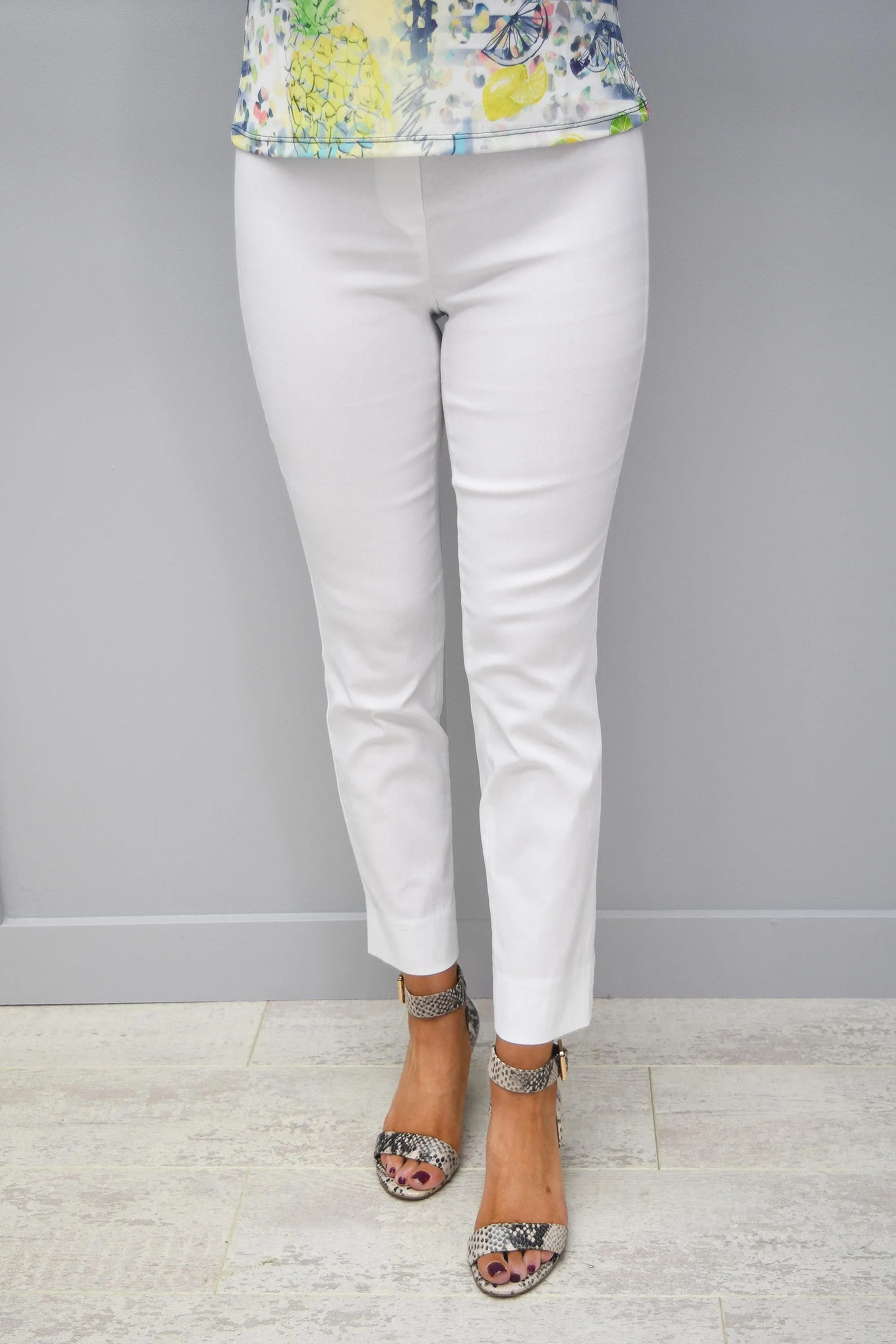 Robell Rose 09 Trousers White - 51527 5499 10