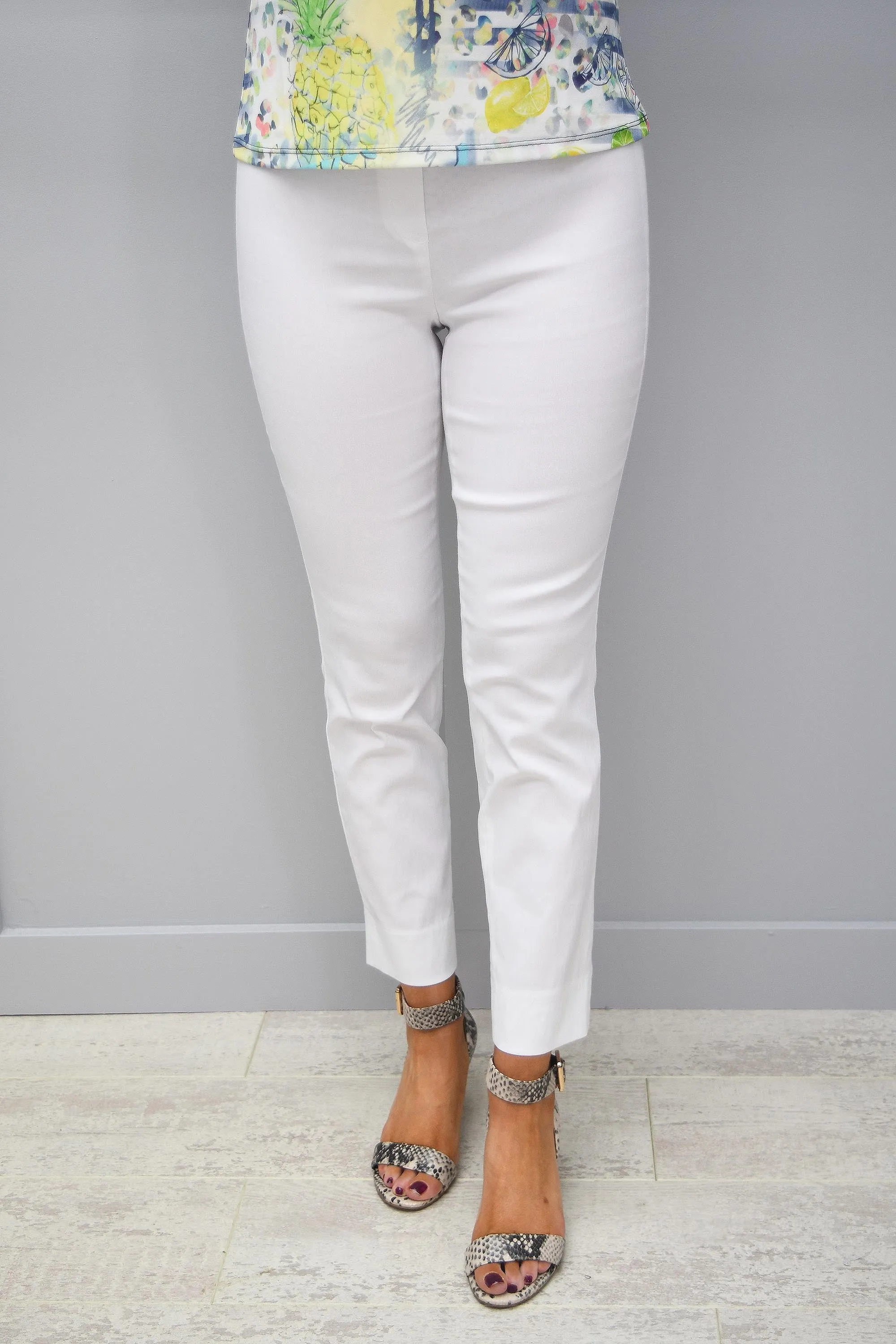 Robell Rose 09 Trousers White - 51527 5499 10