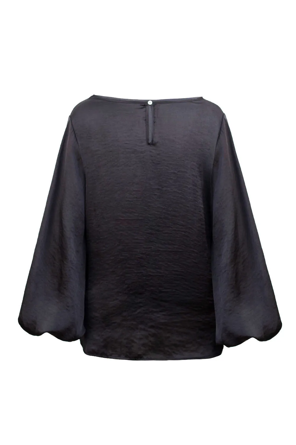 Sovana Round Neck Long Sleeve Top Black