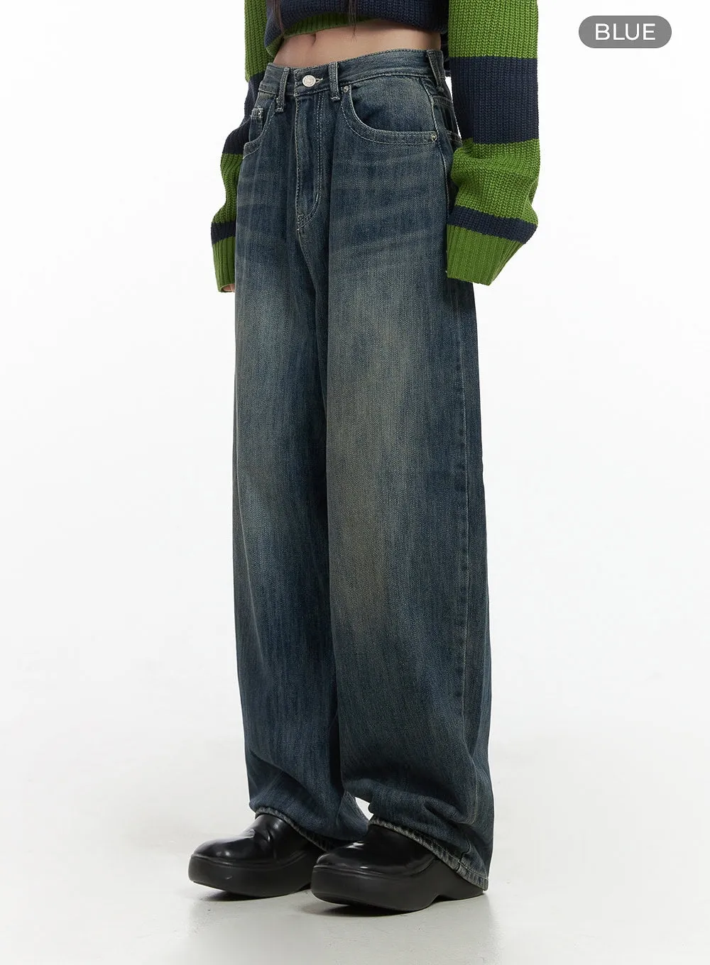 Tatum Washed Wide Jeans CS430