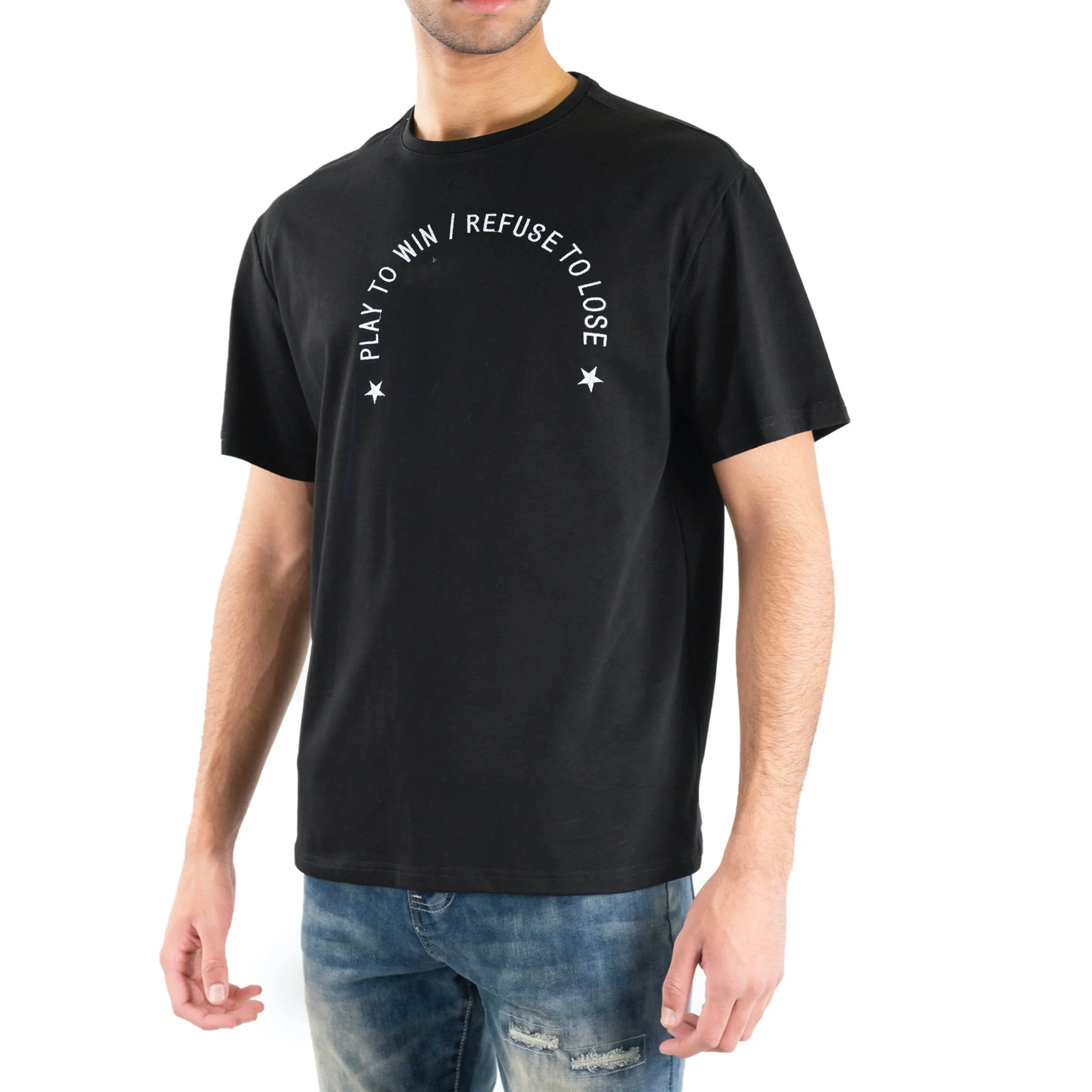 TR Premium Never Quit Oversized Tee - Black