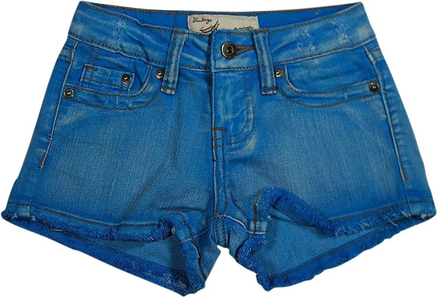 Vintage Havana - Big Girls' Fringe Jean Shorts