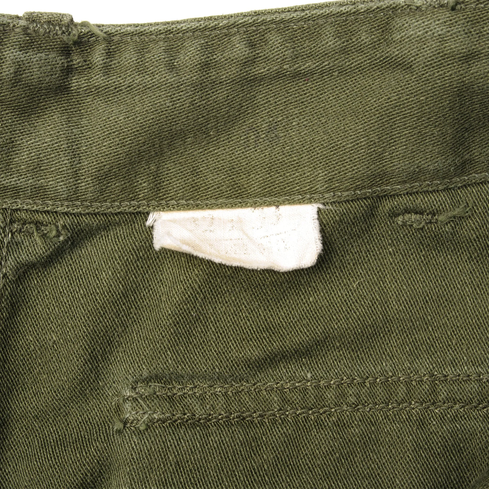 VINTAGE US ARMY UTILITY OG-107 SATEEN TROUSERS PANTS 1960s VIETNAM WAR SIZE W32 L28