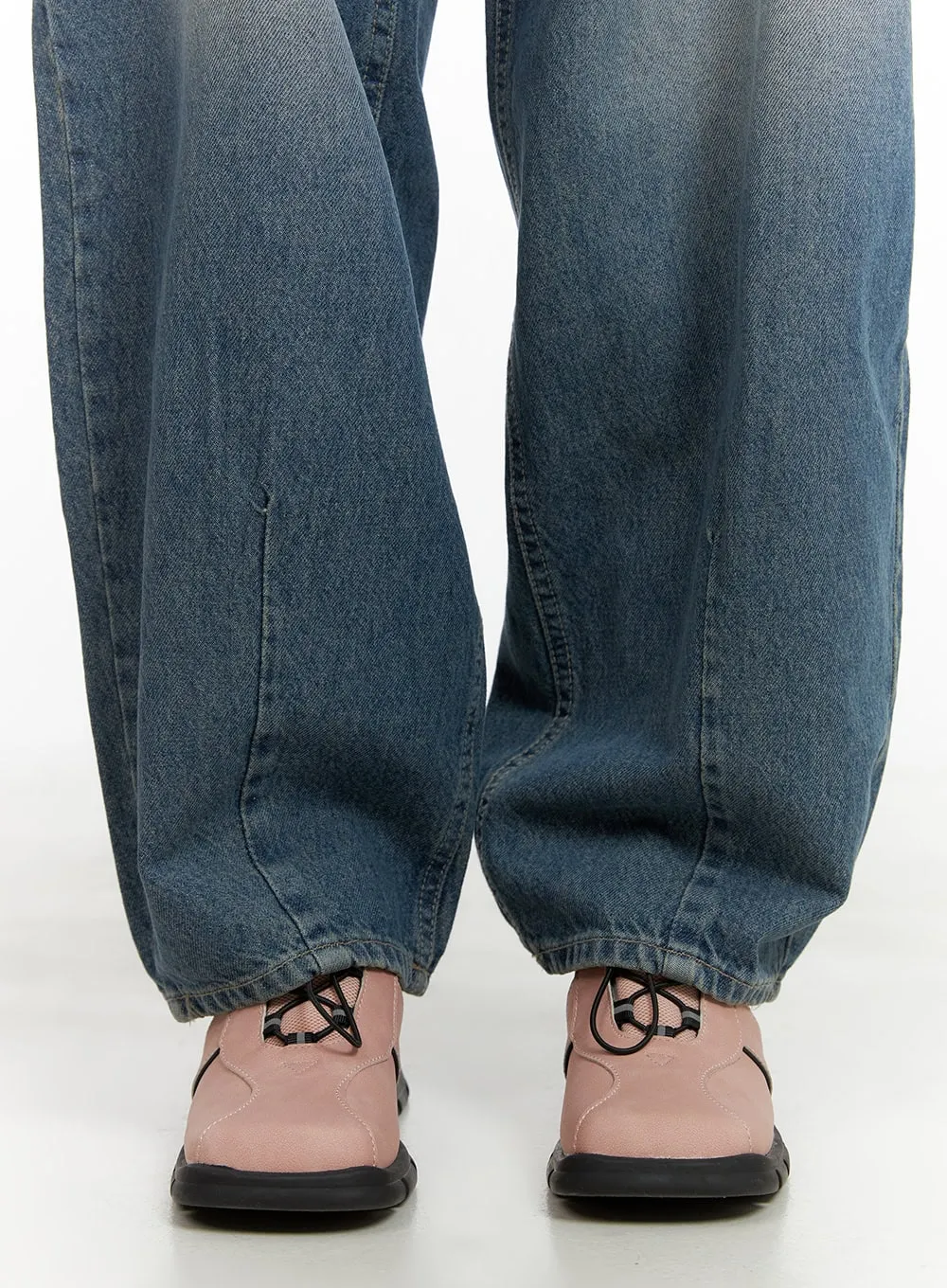 Washed Denim Baggy Jeans CY428