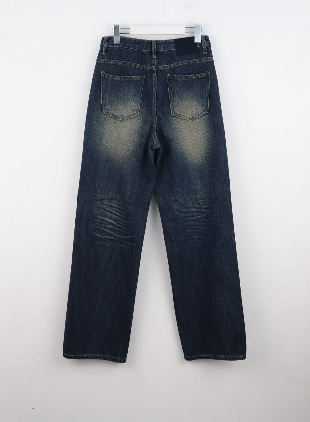 Washed Wide Denim Jeans CO313