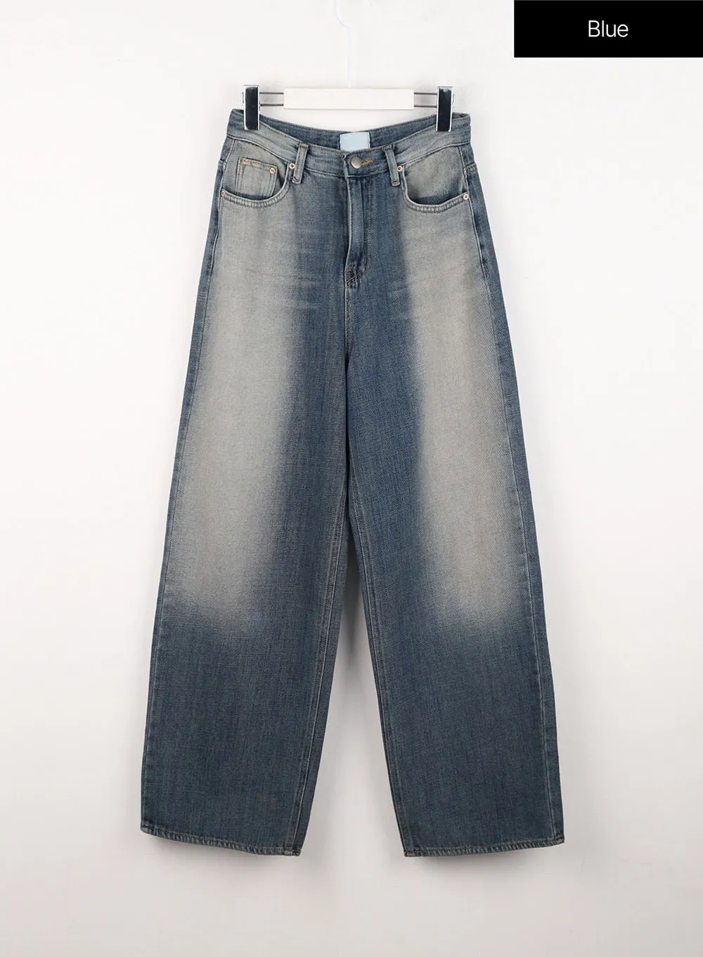 Washed Wide-Leg Jeans IN301