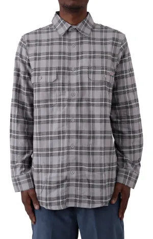 (WL657UPR) Flex Regular Flannel Shirt - Ultimate Grey Plaid