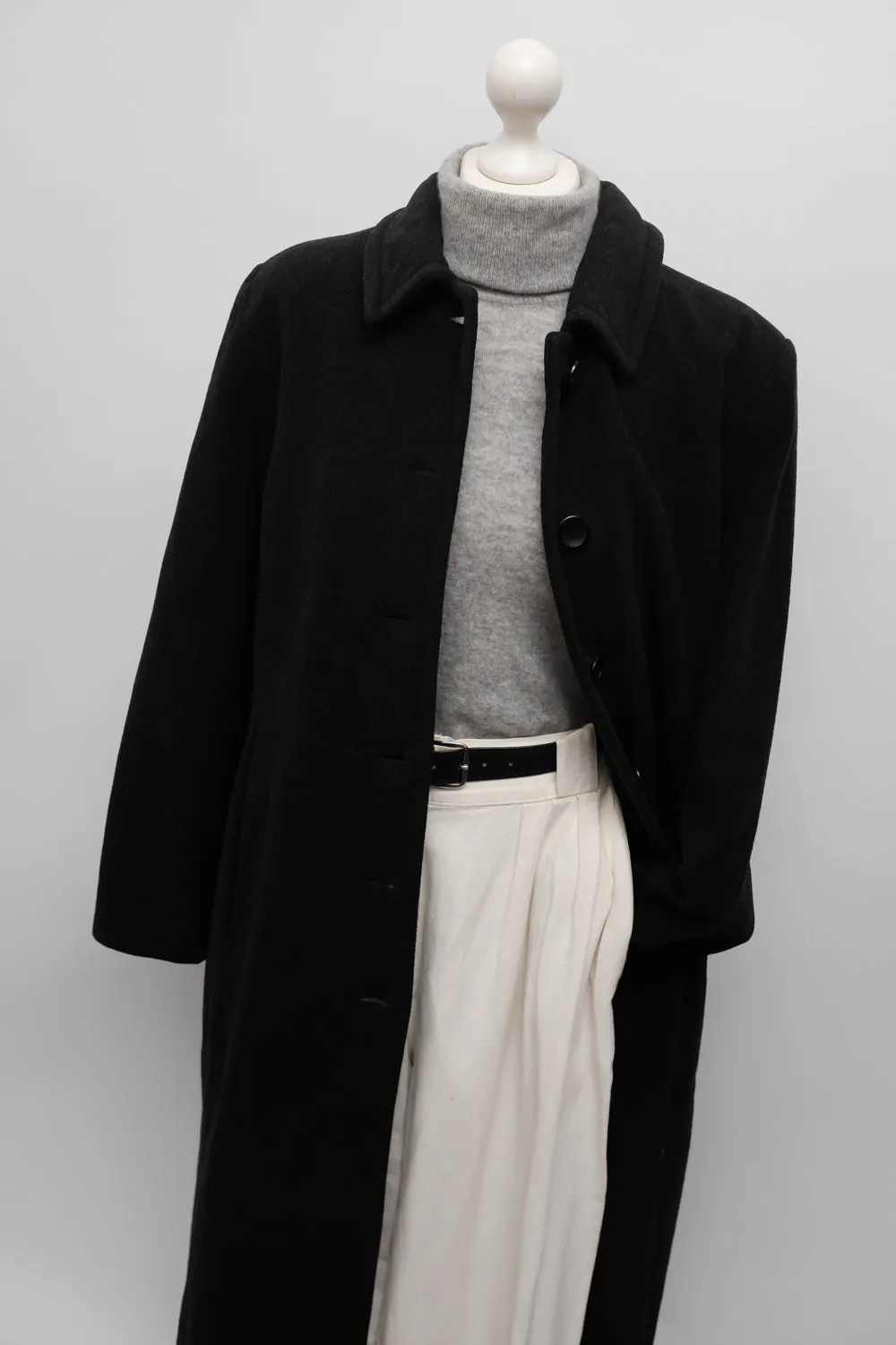 WOOL CASHMERE CLEAN LONG COAT